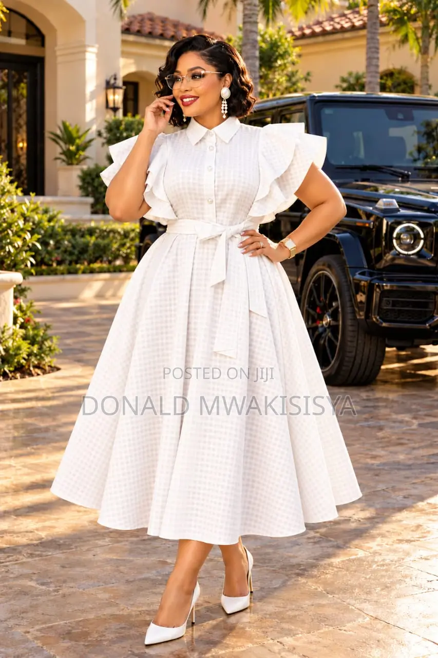 Luxury Skater Dress - Checked - Old Money Style
