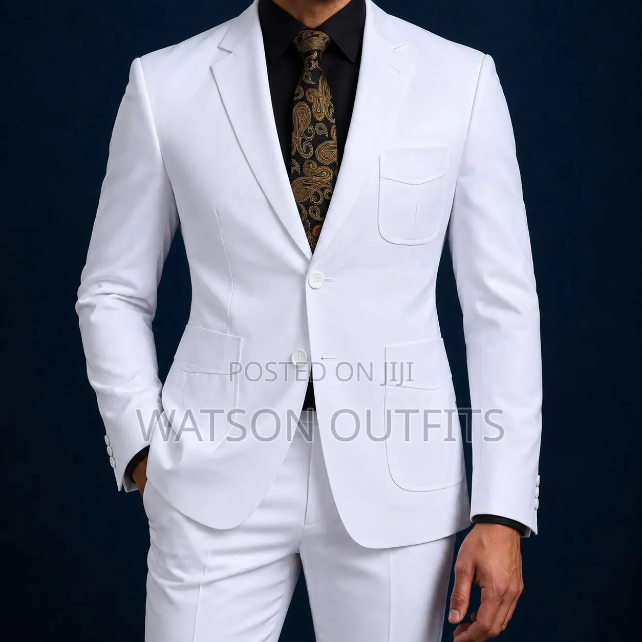 Men's Premium Two-Piece Suits in Double Buttons Coat