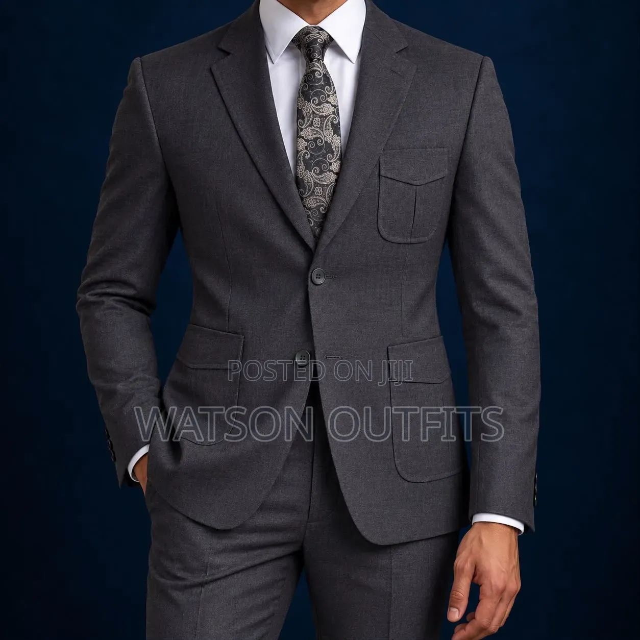 Men's Premium Two-Piece Suits in Double Buttons Coat