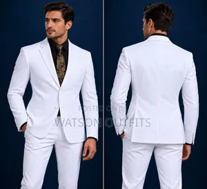 Men's Premium Two-Piece Suits in Double Buttons Coat