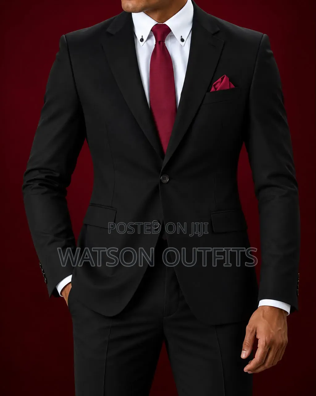 Men's Premium Two-Piece Suits in Double Buttons Coat