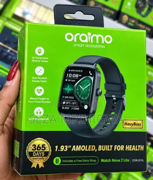 Oraimo Watch Nova 2 Lite (OSW-814L) Smartwatch - Brand New in Box