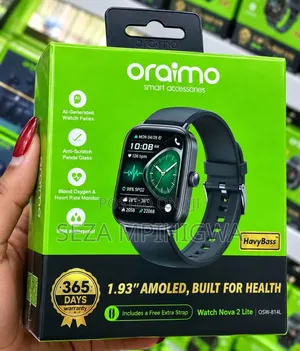 Oraimo Watch Nova 2 Lite (OSW-814L) Smartwatch - Brand New in Box