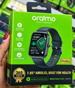 Oraimo Watch Nova 2 Lite (OSW-814L) Smartwatch - Brand New in Box