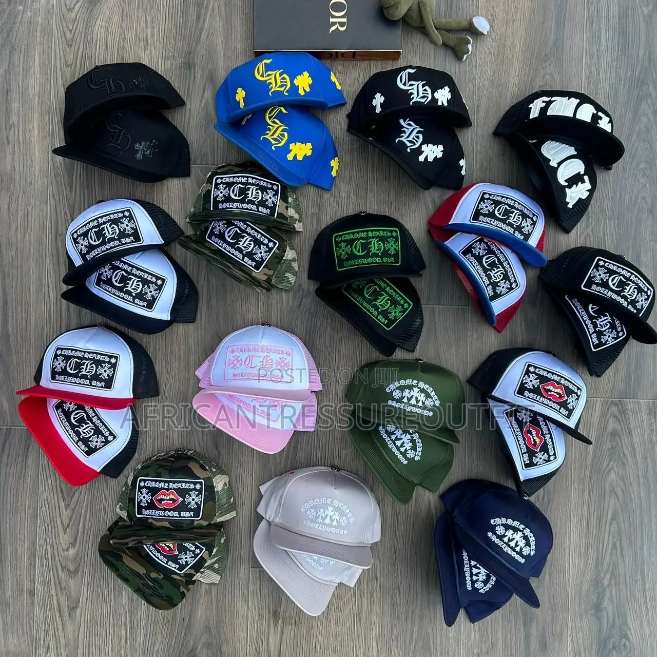 Chrome Hearts Embroidered Trucker Caps and Baseball Hats Available