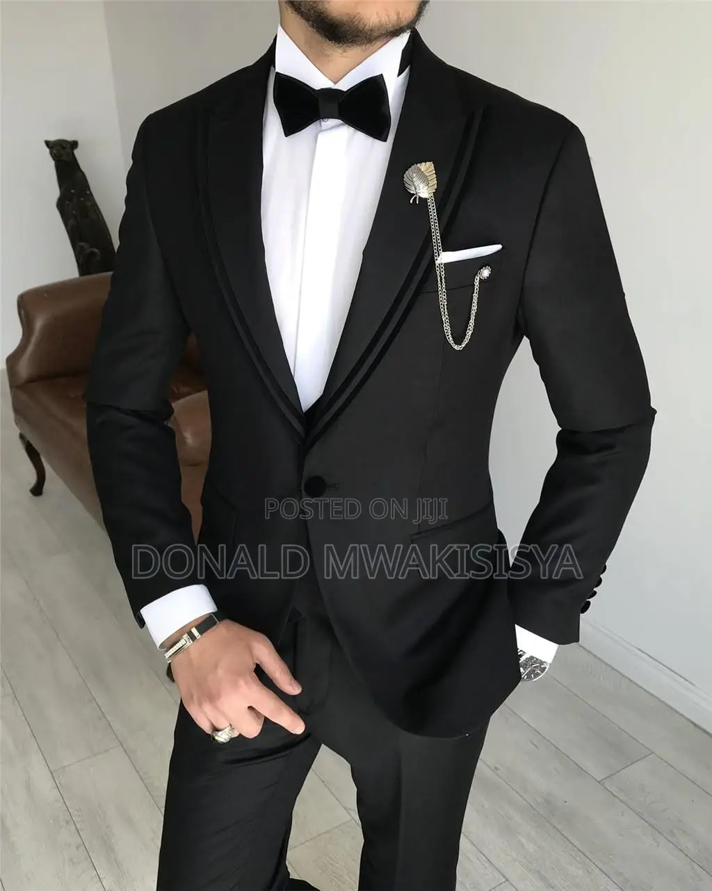 Black Tuxedo 3-Piece - Bow Tie Collection