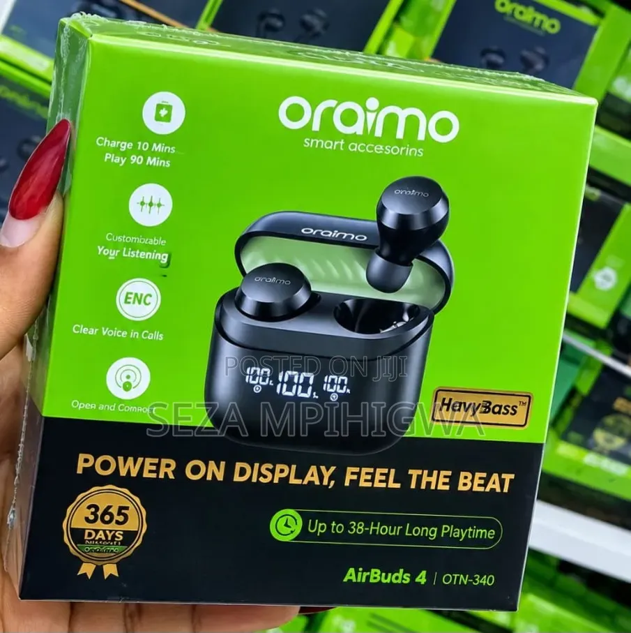 ​Original Oraimo AirBuds 4 (OTN-340) Wireless Earbuds - Brand New