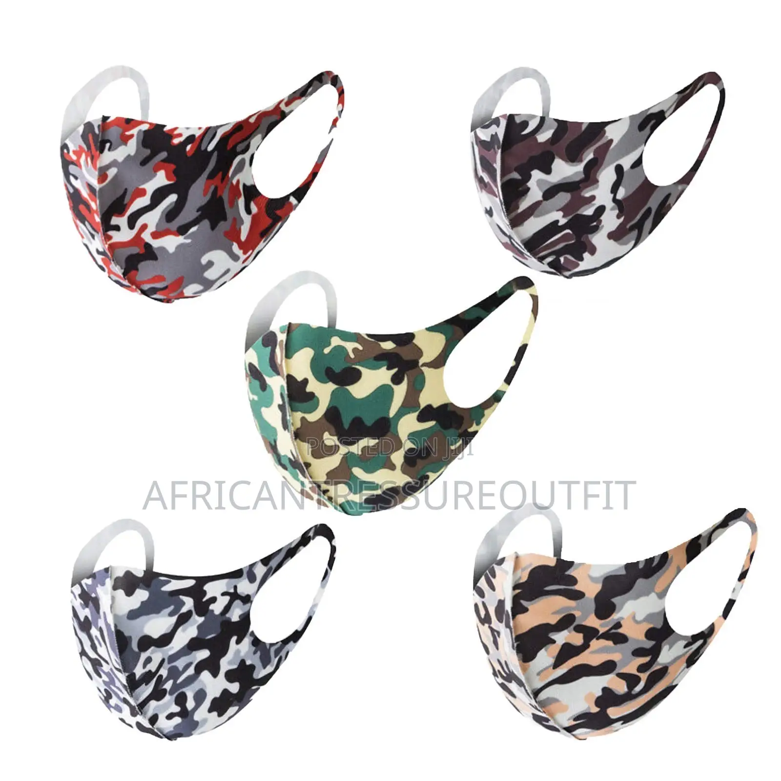 Face Mask 3d-Style With Camouflage Pattern | Buy Now