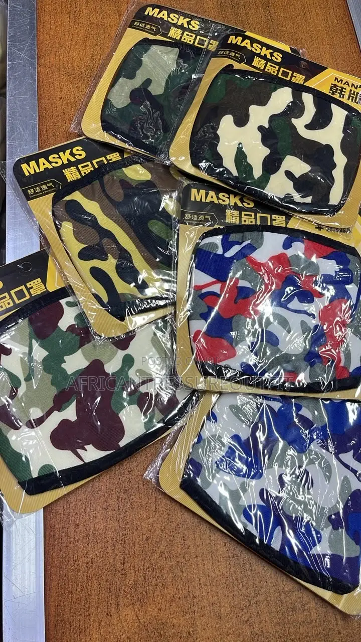 Face Mask 3d-Style With Camouflage Pattern | Buy Now