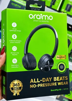 Original Oraimo BoomPop Air (OHP-316) Wireless Headphones - Brand New