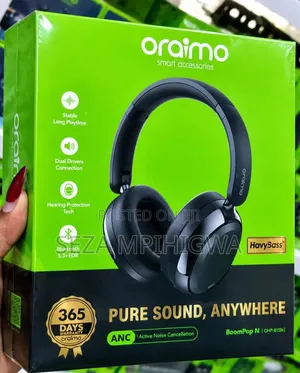 ​Original Oraimo BoomPop N (OHP-815N) ANC Headphones - Brand New