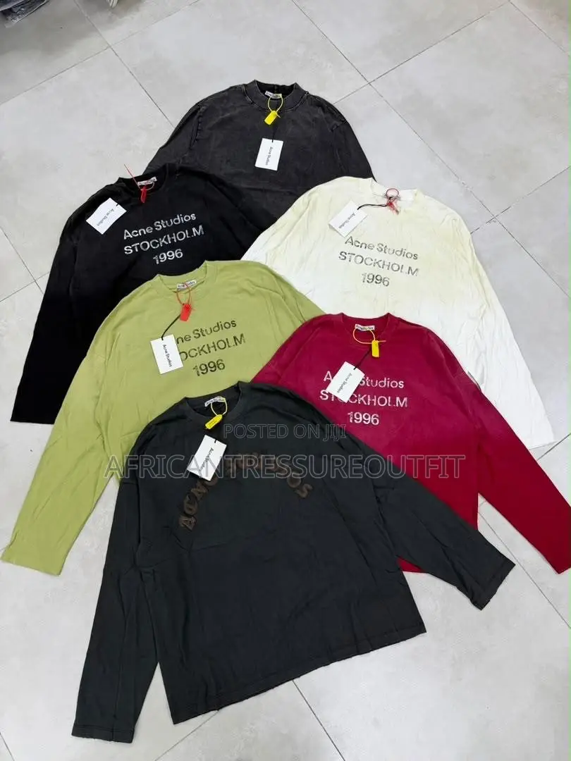 Acne Studios Relaxed -Fit Long Sleeved 1996 Logo Tshirt Available