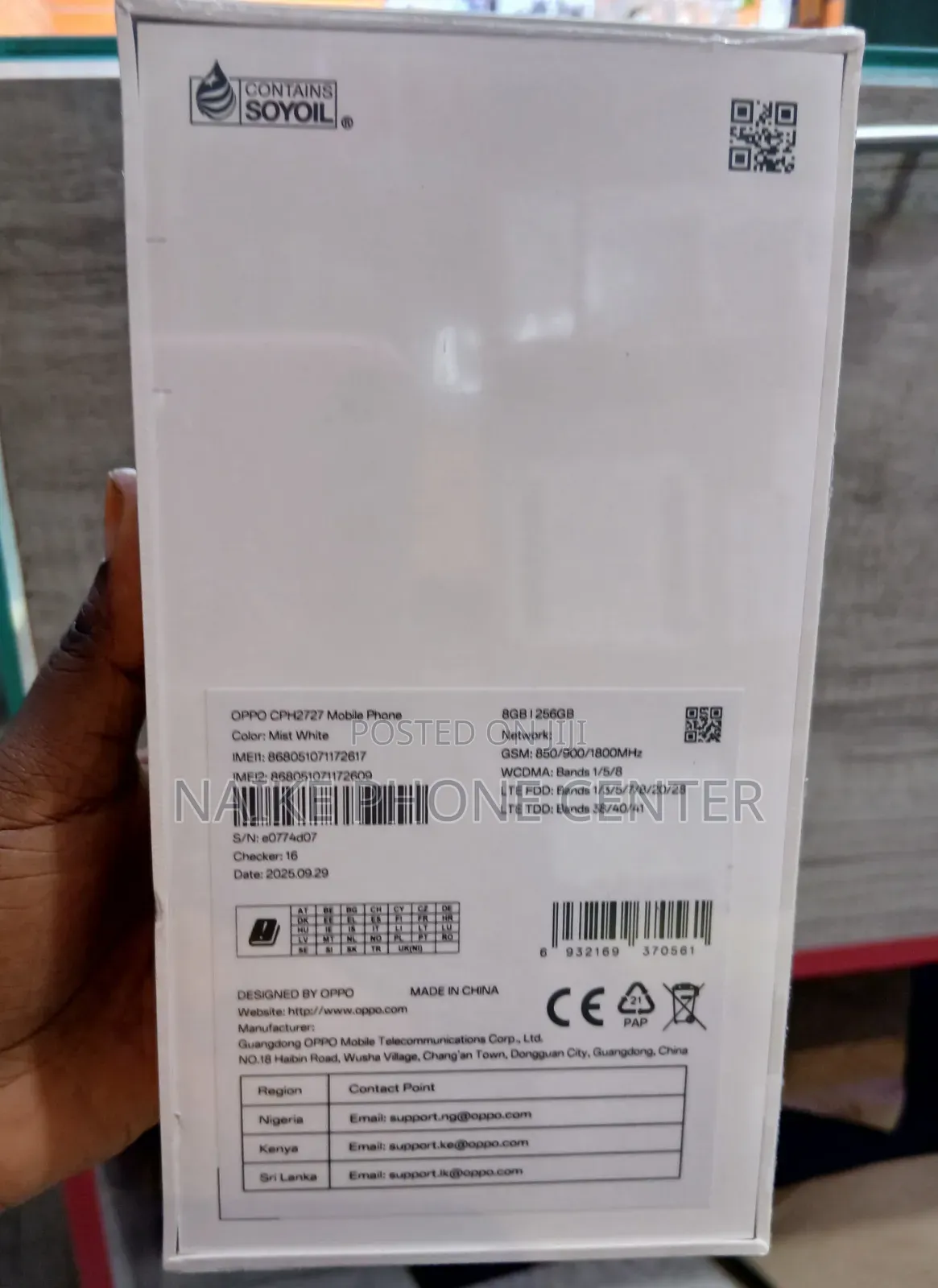 New Oppo A5 256 GB White