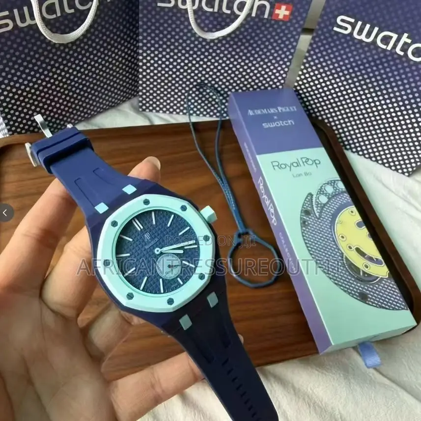 Swatch Ap Modern Octagonal Sport Rubber Strap Watch | Buy Now