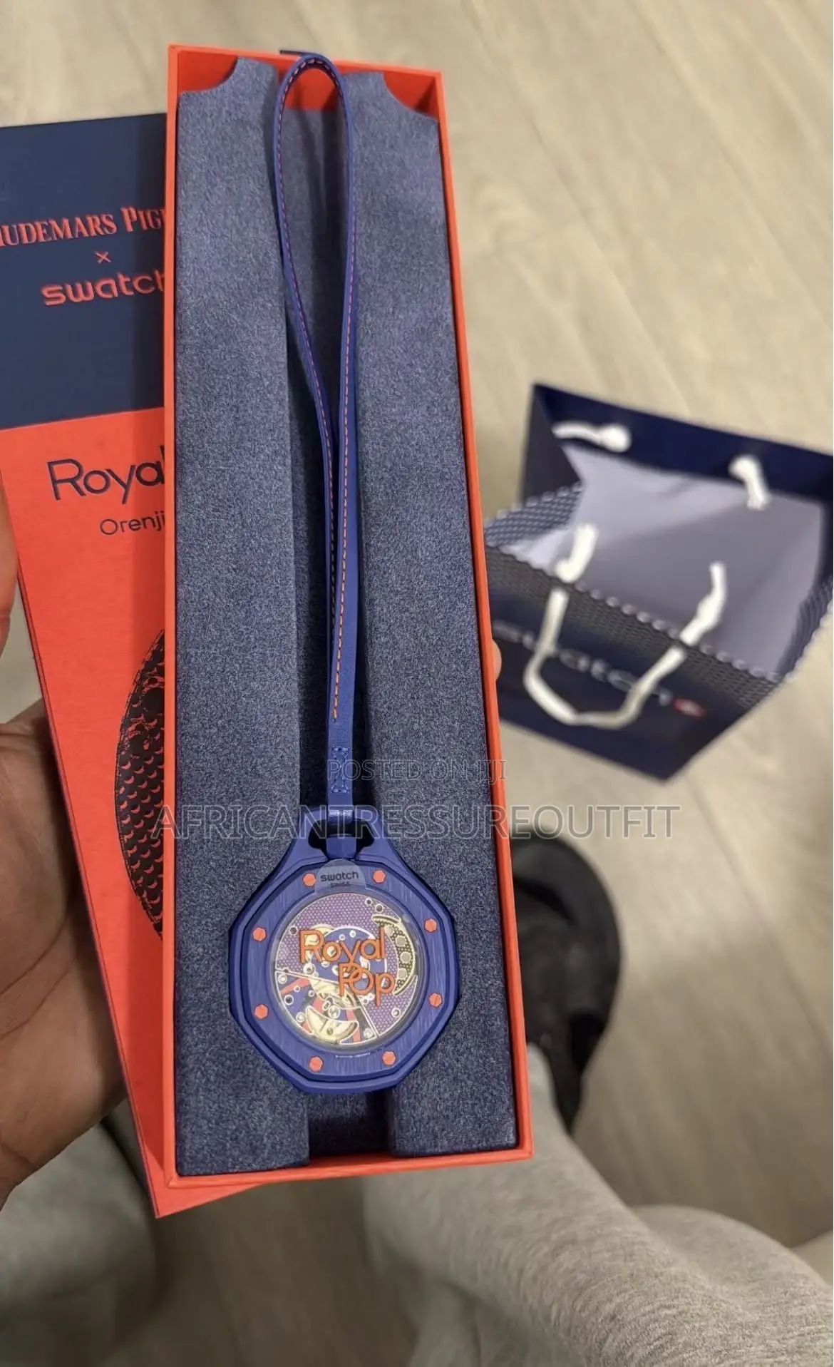 Swatch Ap Modern Octagonal Sport Rubber Strap Watch | Buy Now