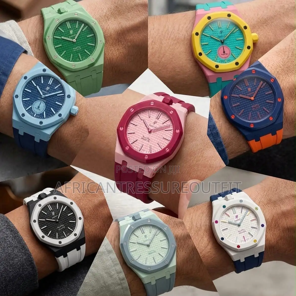 Swatch Ap Modern Octagonal Sport Rubber Strap Watch | Buy Now