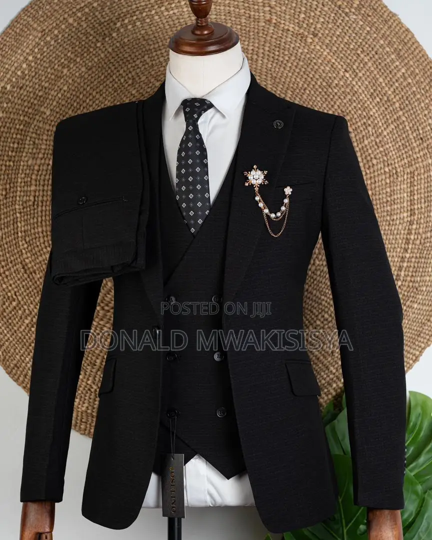 Navy Blue 3-Piece Suit - Joselino Brand