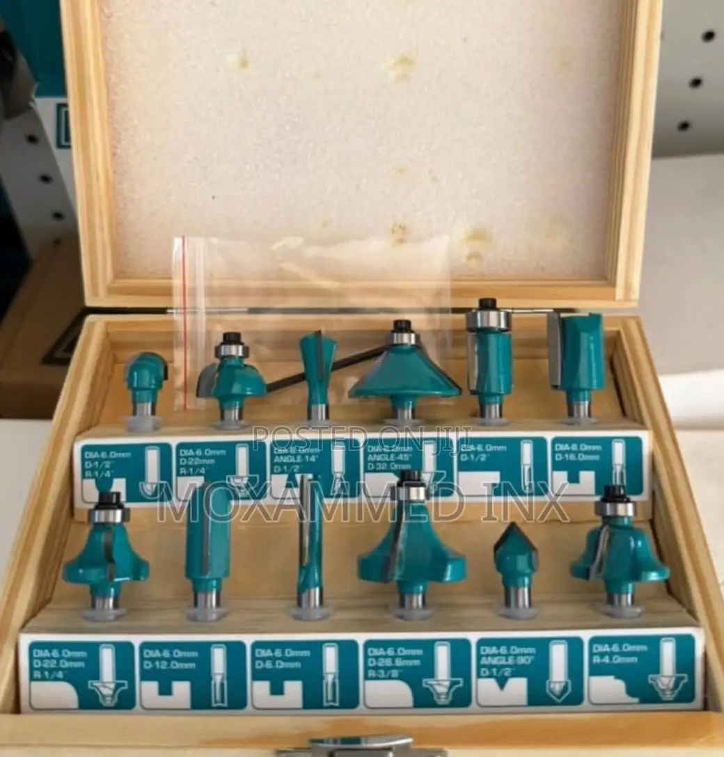 Total 12-Piece Router Bit Set