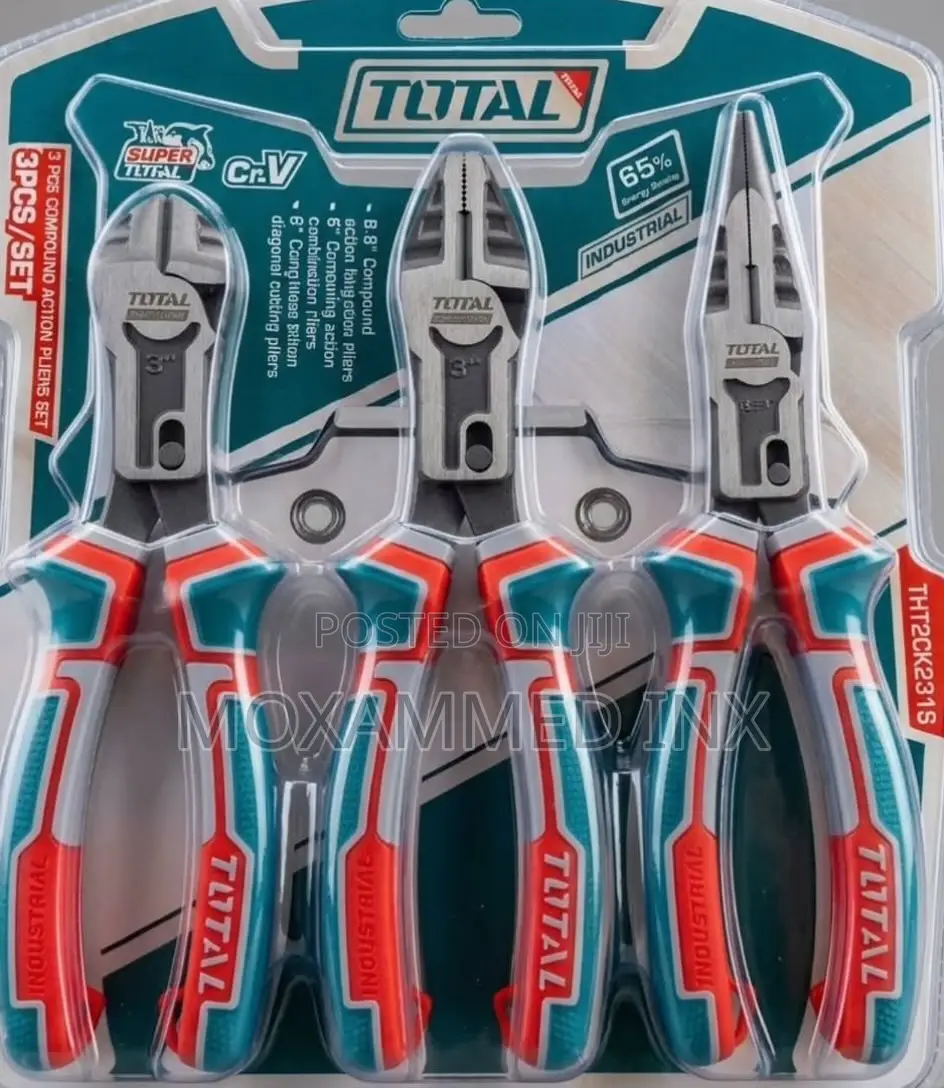 Total Compound Action Pliers 3-Piece Set (Model THT2CK231S)
