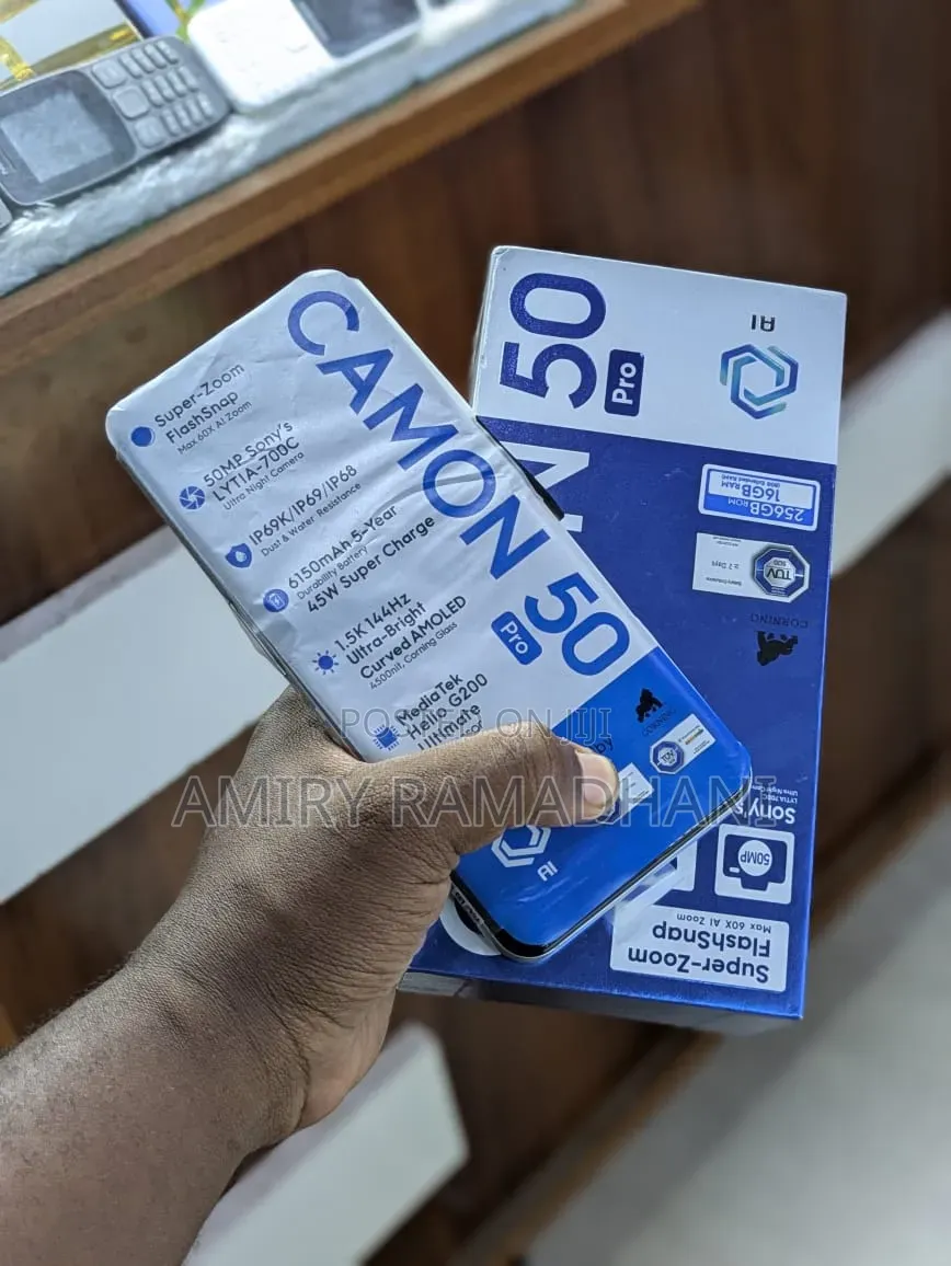 New Tecno Camon 50 Pro 256 GB Silver