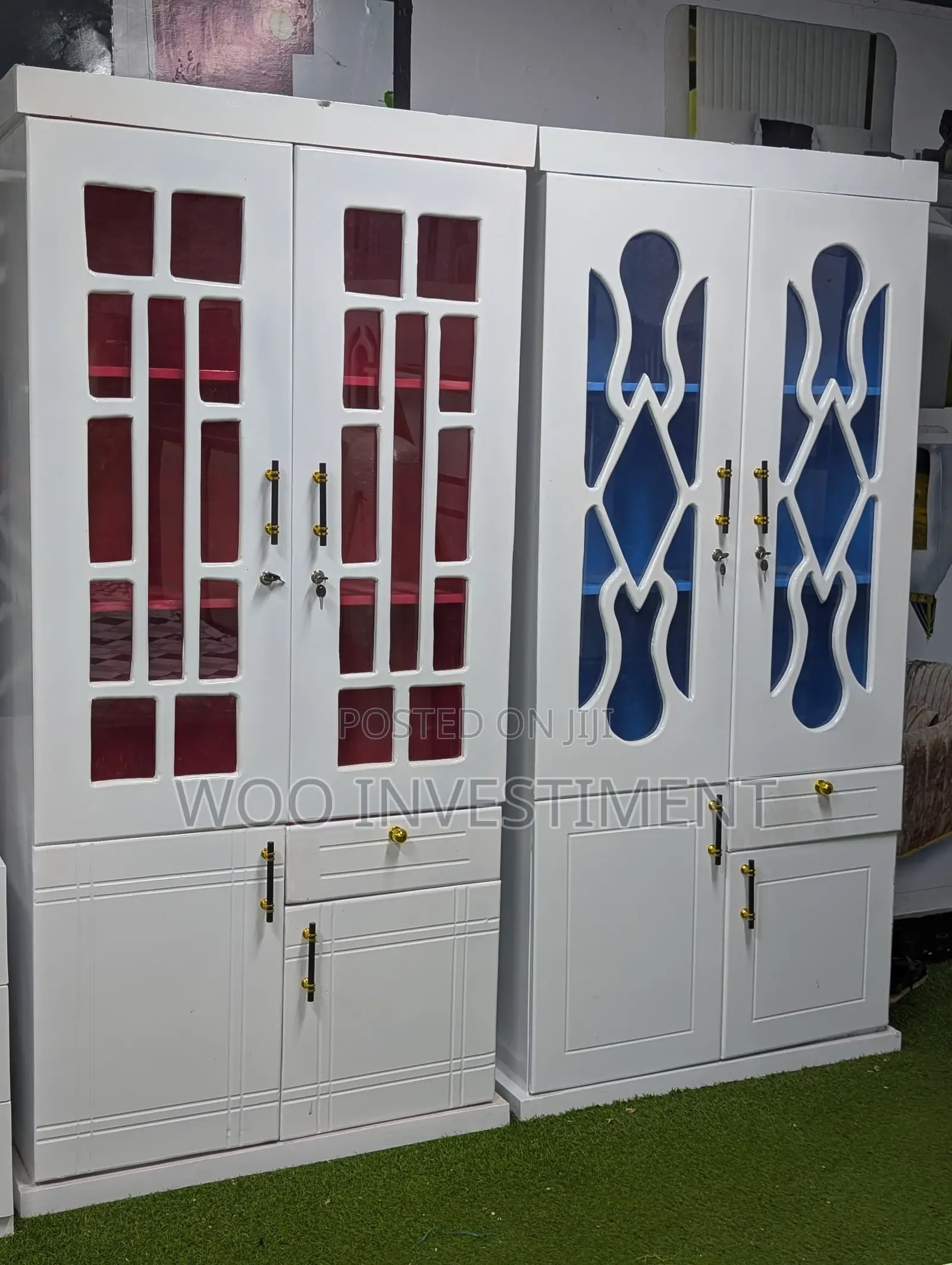 Kabati Za Sahani Kisasa — White Gloss!