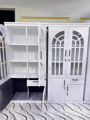 Kabati Za Sahani Kisasa — White Gloss!