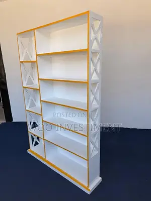 Open Shelf + Cabinet Ya Kisasa — Rangi Black Matte!