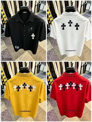Chrome Heart Style Short Sleeve Polo Shirt Available | Buy Now