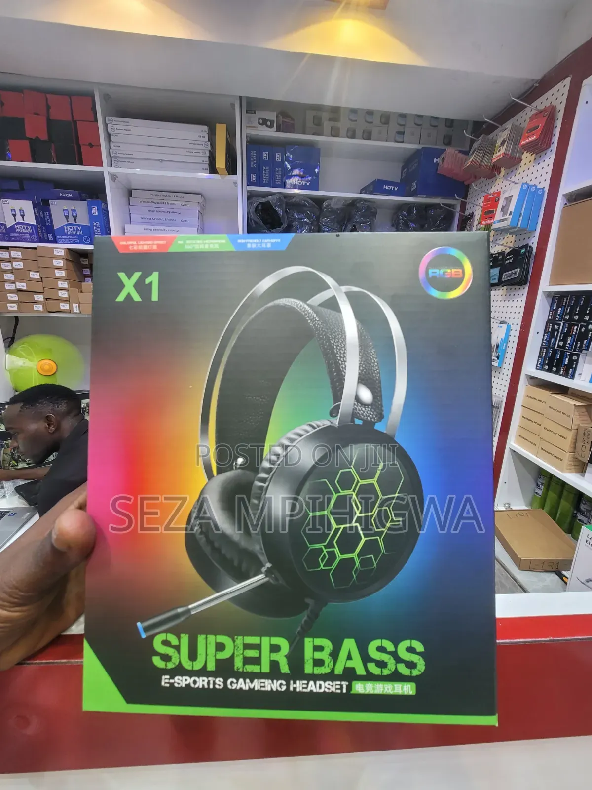 ​X1 RGB Super Bass E-Sports Gaming Headset With Microphone