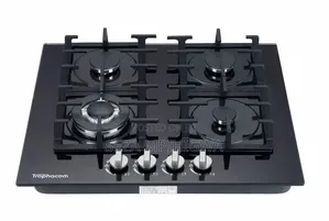 Trophacom Built-in / Tabletop 4 Burner Glass Gas Hob - Brand New