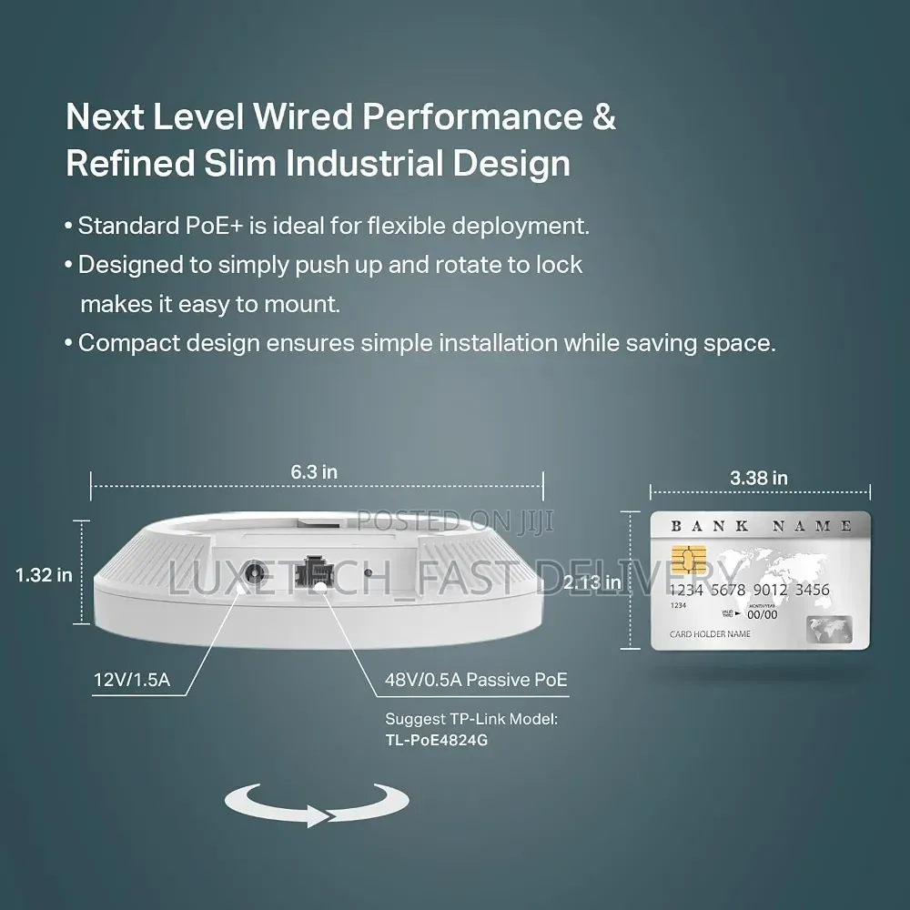 TP-Link Omada Eap610 Ax1800 Wi-Fi 6 Ceiling Mount Access Point