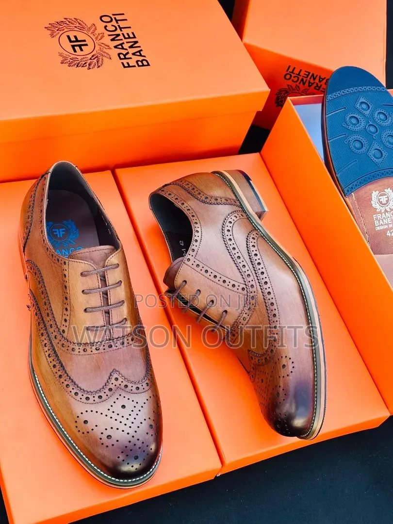 F.B Design 3 Common Colours Leather Shoes