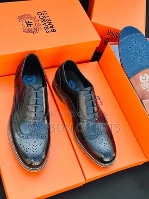 F.B Design 3 Common Colours Leather Shoes