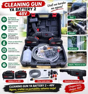 48V Cordless High Pressure Cleaning (Battery 2 Set) - Brand New