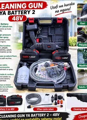 48V Cordless High Pressure Cleaning (Battery 2 Set) - Brand New