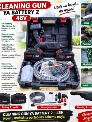 48V Cordless High Pressure Cleaning (Battery 2 Set) - Brand New