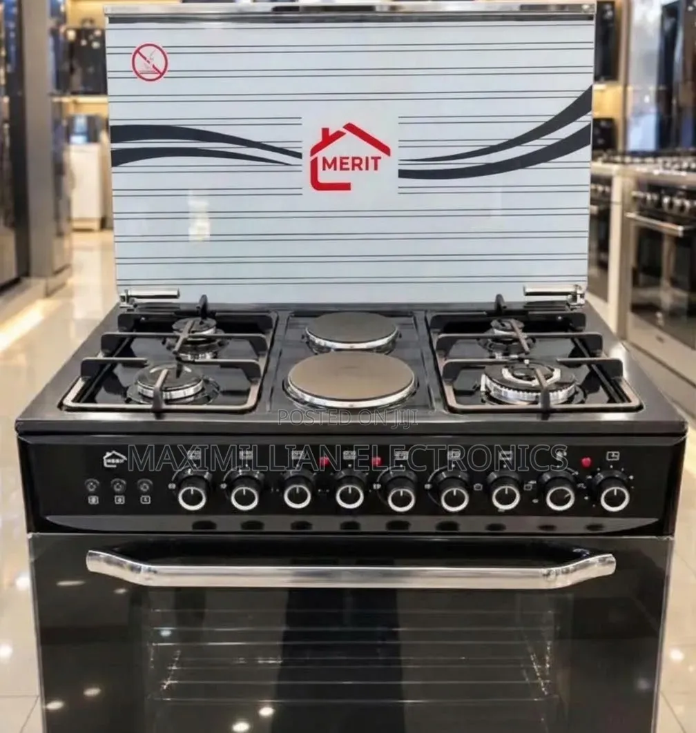 Merit Standing Cooker 60x90 Cm(4 Gas Burners and 2electric Hot Plates)