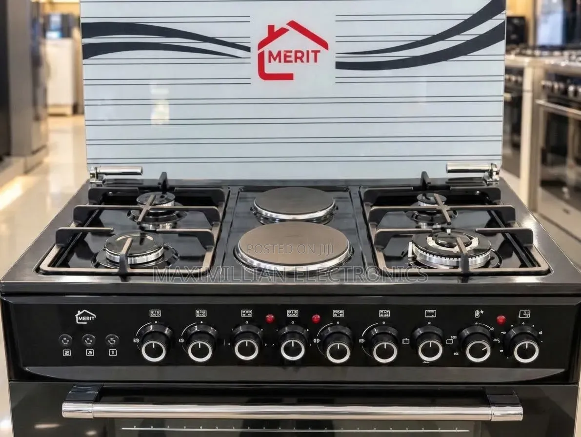 Merit Standing Cooker 60x90 Cm(4 Gas Burners and 2electric Hot Plates)