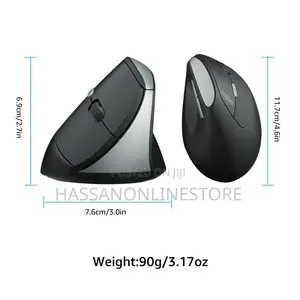 Rapoo EV250 Silent Vertical Ergonomic Wireless Optical Mouse