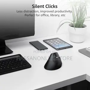 Rapoo EV250 Silent Vertical Ergonomic Wireless Optical Mouse
