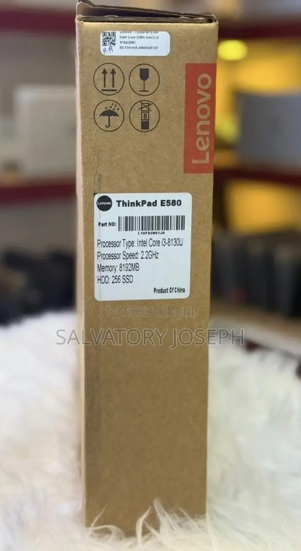 New Laptop Lenovo ThinkPad E580 8GB Intel Core i3 SSD 256GB