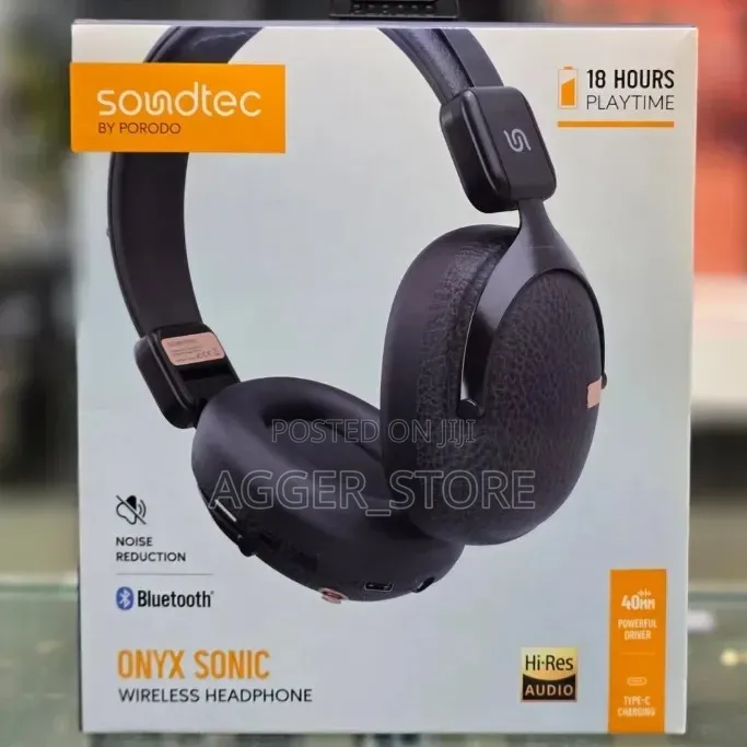 Soundtec by Porodo Onyx Sonic Wireless Headphone