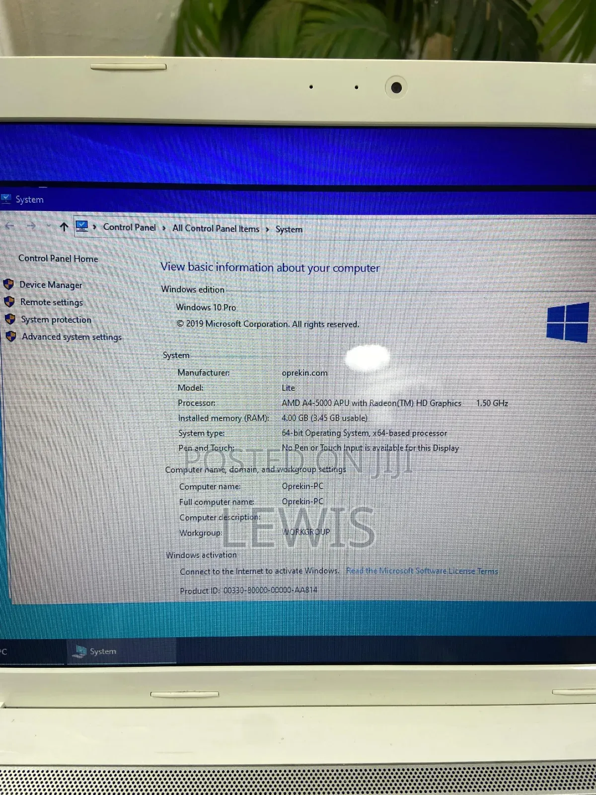 Laptop Toshiba Satellite C50 8GB AMD A4 HDD 500GB