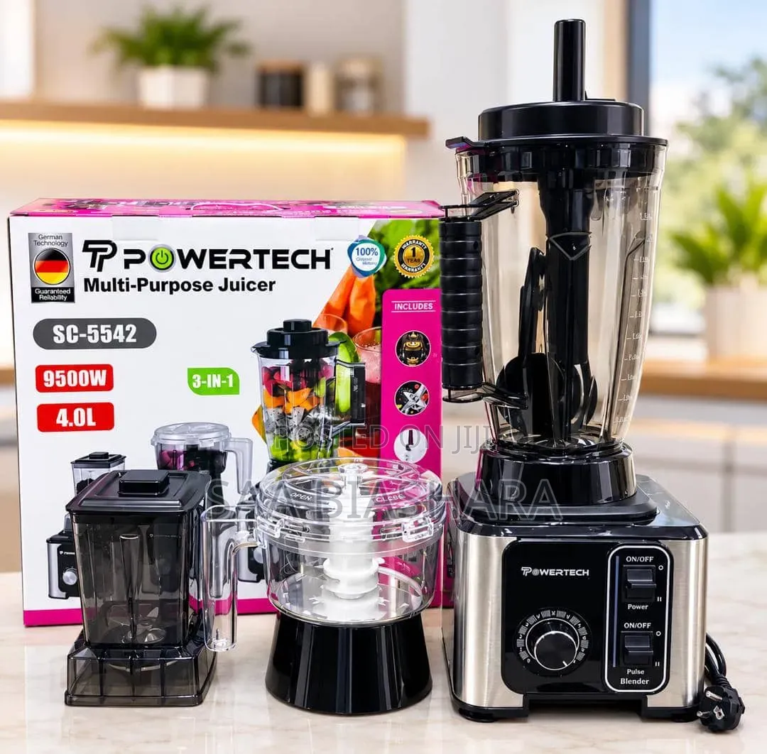 Powertech 3 in 1 Multipurpose Juicer and Blender 4l