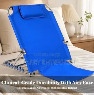 Folding Adjustable Bed Backrest Support Chair With Armrests