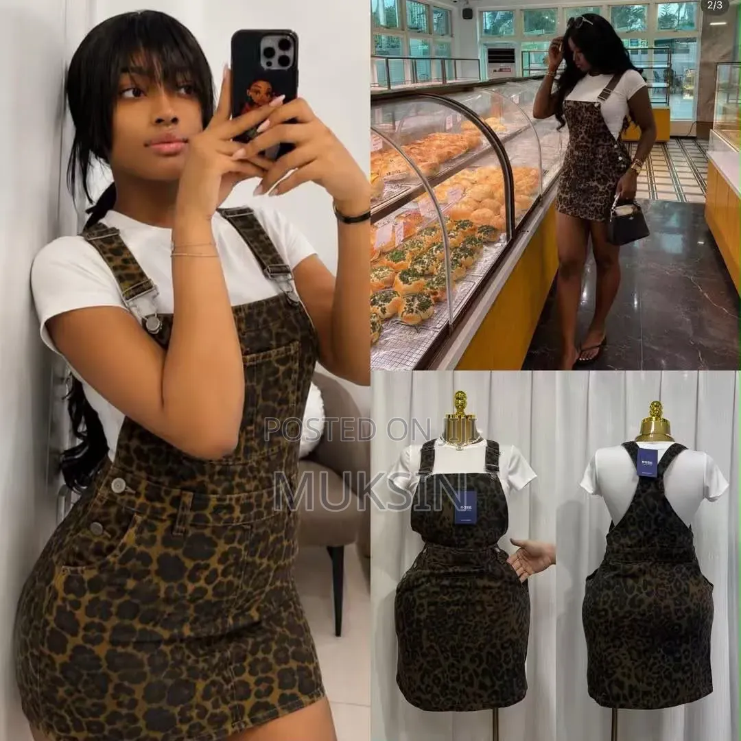 Trendy Jean Material 2 PCS Romper Set