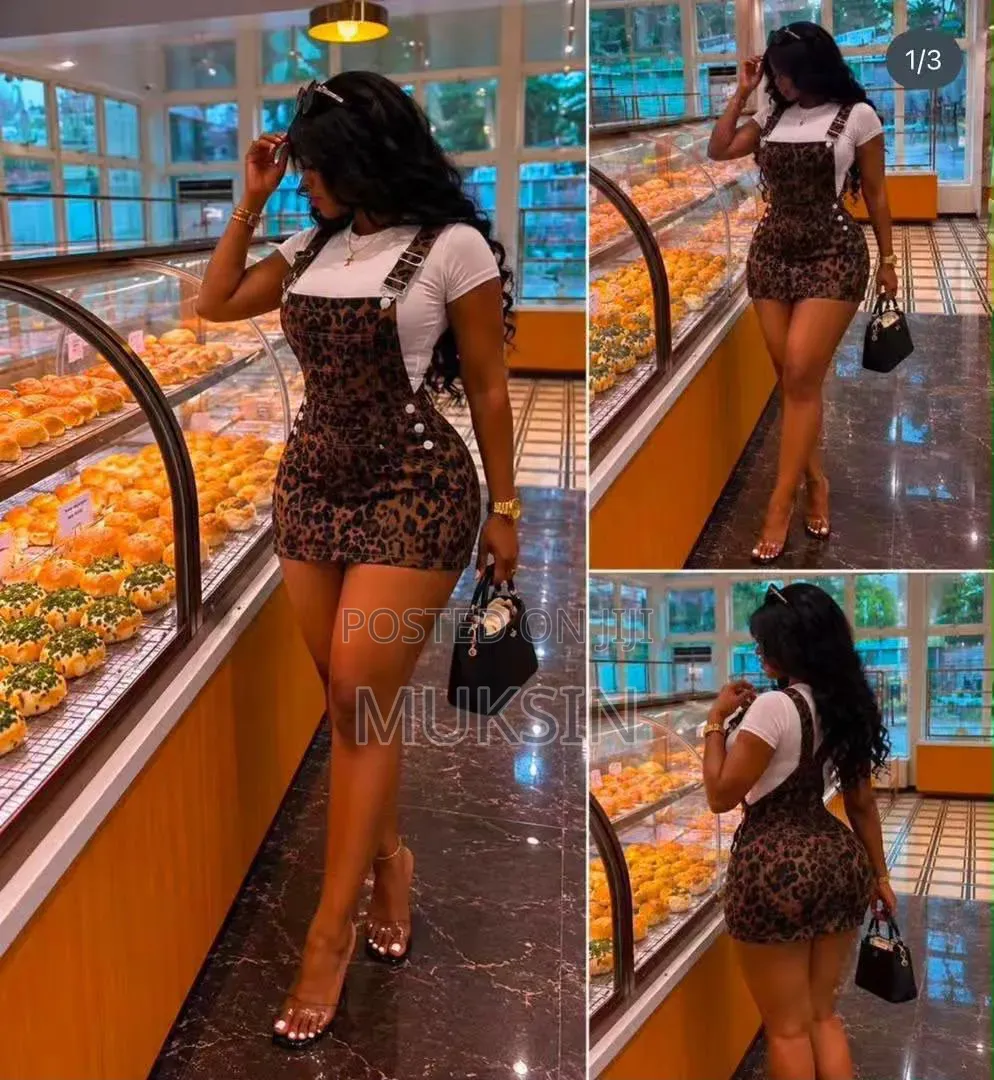Trendy Jean Material 2 PCS Romper Set