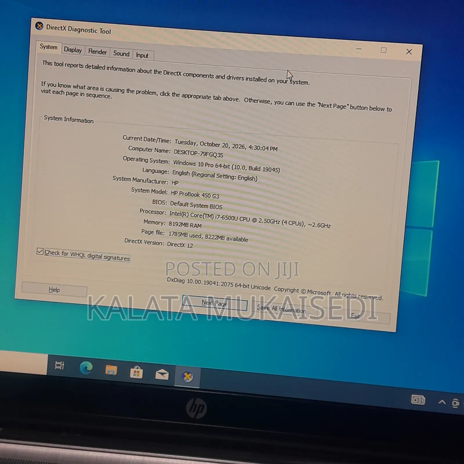 Laptop HP ProBook 450 G3 8GB Intel Core i7 HDD 500GB
