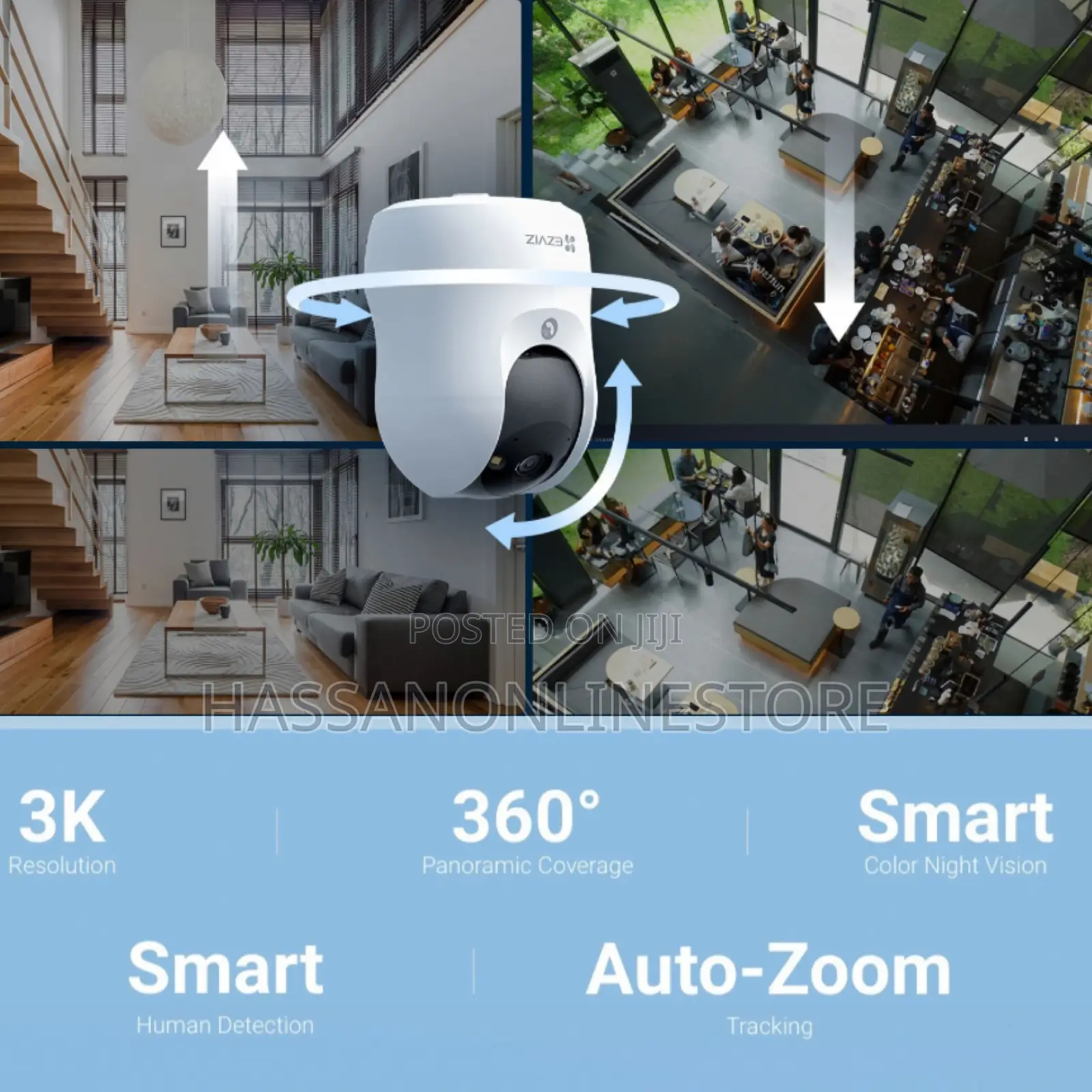 EZVIZ C6N G1 3K - Next-Generation Pan & Tilt Wi-Fi Smart Camera