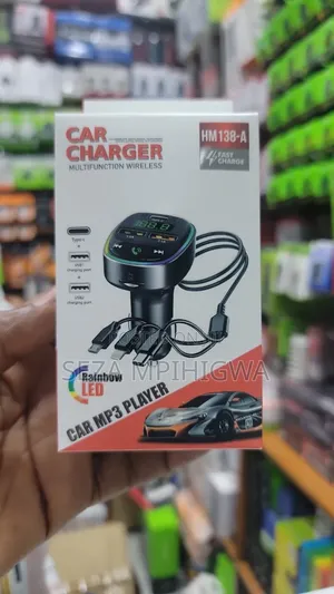 Car Mp3 Ina Wire Zote Tatu Muhimu Port Ya C LED Display